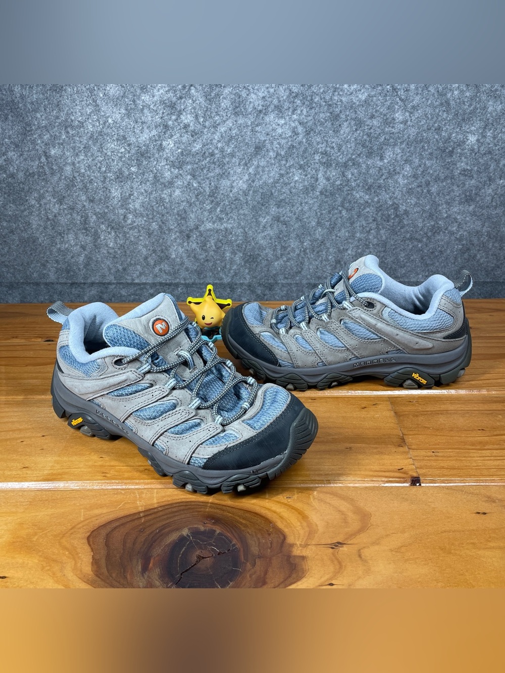 Merrell Moab 3 WOMENS SIZE 10 Smoke Gray Blue Hiking Trail Shoes Vibram J035896